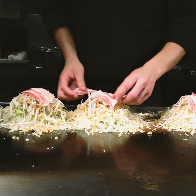 okonomiyaki with pork