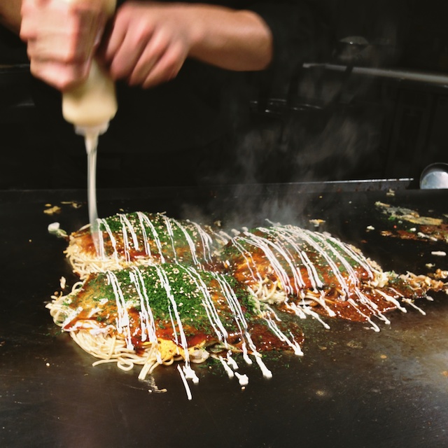 okonomiyaki with mayo