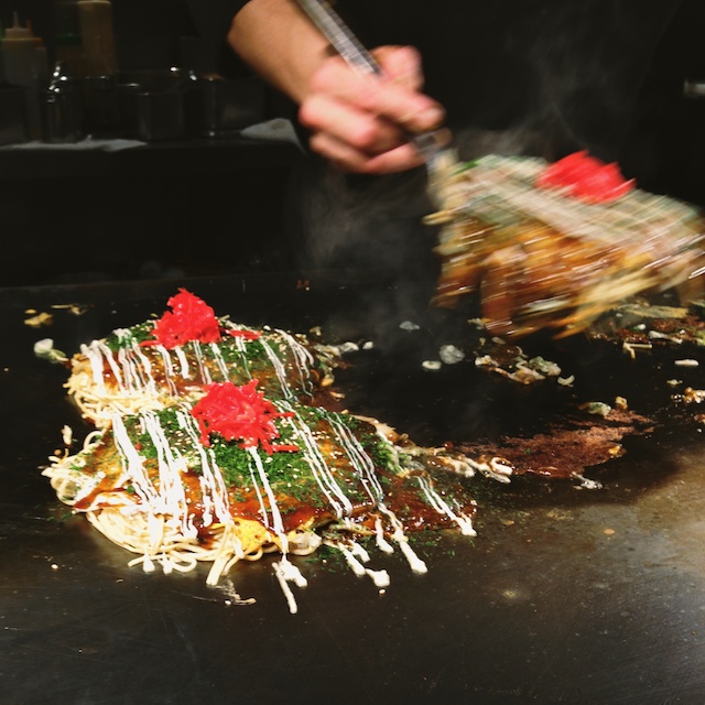 okonomiyaki with ginger