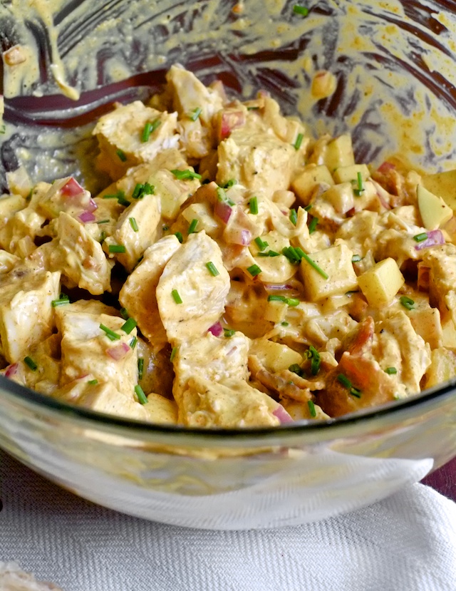 curried chicken salad with bacon 