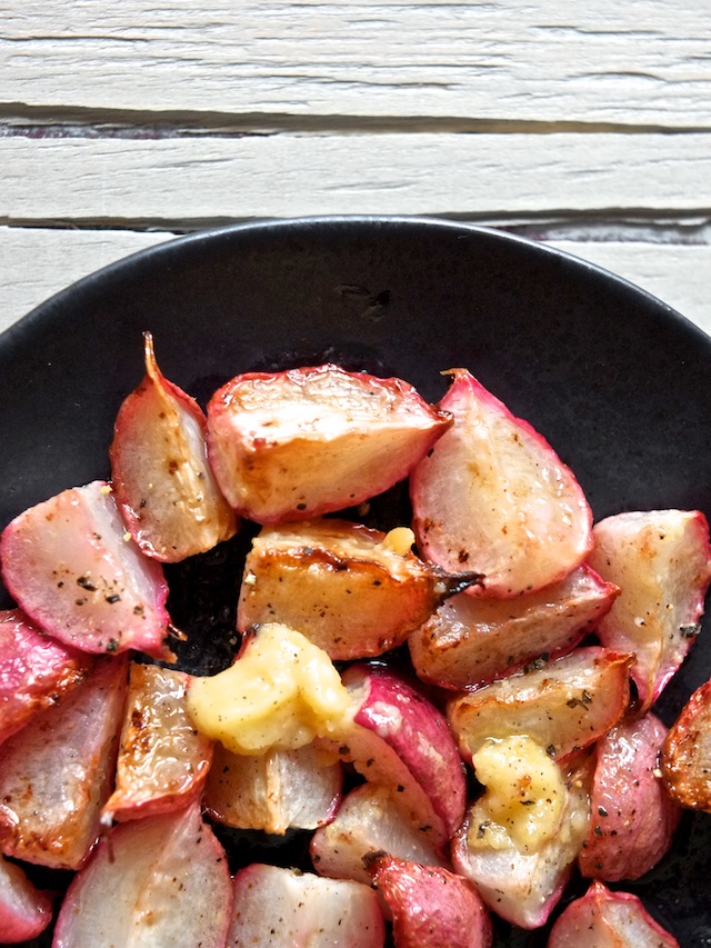 Roasted Radishes with Miso Butter