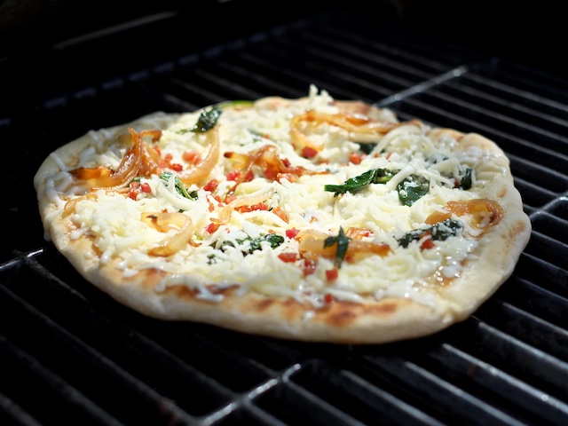 Grilling Pizza 