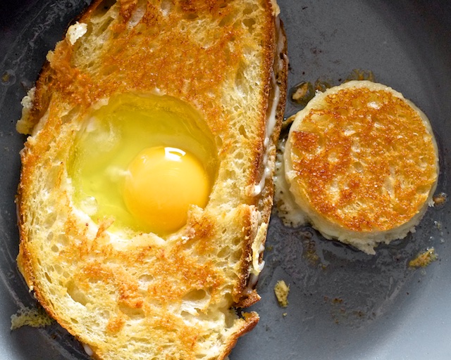 Egg In A Grilled Cheese Purgatory Hole