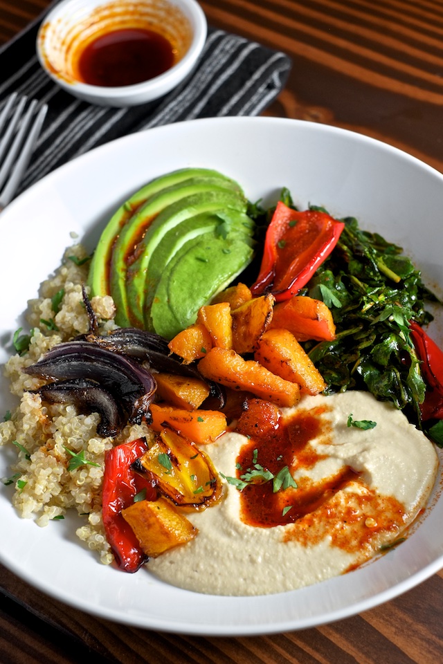 Vegan Quinoa Power Bowls with Avocado and Smoked Paprika Vinaigrette